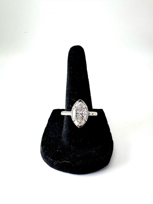 Marquise 2.5ct G VS1 white gold ring | unique jewelry collection, engagement ring