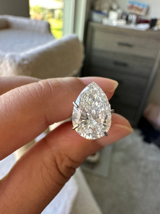 Pear 2.57ct G VS1 EX EX lab diamond